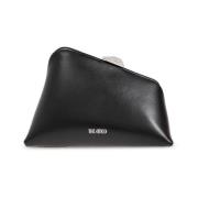 Zwarte Clutch Tas Elegante Asymmetrisch Ontwerp The Attico , Black , D...