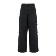 Cargo Broek Acne Studios , Black , Heren