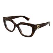 Stijlvolle Gg1847O Bril Gucci , Brown , Unisex