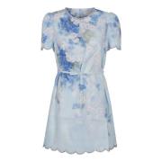 Blauwe Linnen Jurk Elegant Comfortabel Gelegenheid Zimmermann , Blue ,...