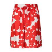 Bloemen zijden shorts Marni , Red , Heren