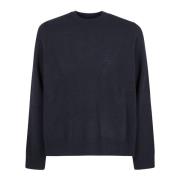 Klassieke Crewneck Sweater Maison Margiela , Blue , Heren