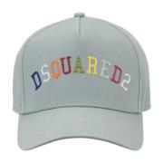 Geborduurde baseballpet met gesp Dsquared2 , Gray , Unisex