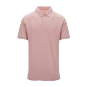 Heren Polo Shirt met knopen Fay , Pink , Heren