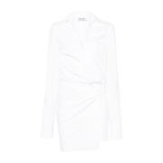 Witte Overhemdjurk Elegante Stijl The Attico , White , Dames