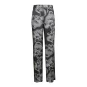 Zwarte Paddestoelprint Broek Anine Bing , Multicolor , Dames