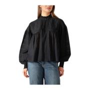 Zwarte Dahila Blouse - Veelzijdig en Elegant Vanessa Bruno , Black , D...