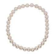 Elegante Zilveren Parelketting Jil Sander , Gray , Dames