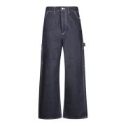 Blauwe Wijde Broek Junya Watanabe , Blue , Heren