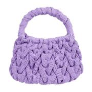 Stijlvolle Cable Knit Tas JW Anderson , Purple , Dames