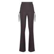 Gevlochten Crêpe Broek Elisabetta Franchi , Gray , Dames