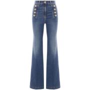 Blauwe Jeans voor Vrouwen Stijlvol Comfort Elisabetta Franchi , Blue ,...