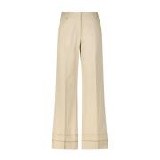 Wijde broek met elegante details Samsøe Samsøe , Beige , Dames