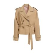 Elegante Wollen Jas Marni , Beige , Dames