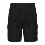 Navy Blue Casual Shorts voor Mannen Stone Island , Blue , Heren