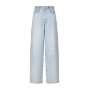 Wijde Jeans Saharper Samsøe Samsøe , Blue , Dames