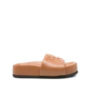 Karamelbruine Amandel Teen Sandalen Vic Matié , Brown , Dames