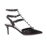 Rockstud Pumps in glad leer Valentino Garavani , Black , Dames