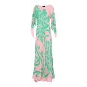 Roze & Paarse Elegante Jurk Etro , Multicolor , Dames