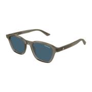 Mb0384S 003 Sunglasses Montblanc , Gray , Heren