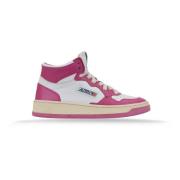 Leren damessneakers met veters Autry , Pink , Dames