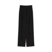 Klassieke relaxte broek met wijde pijpen Max Mara Studio , Black , Dam...