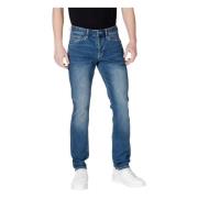 Skinny Jeans Collectie met Katoenmix Armani Exchange , Blue , Heren