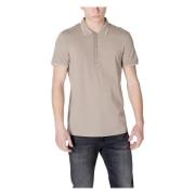 Polo Korte Mouw Lente/Zomer Collectie Armani Exchange , Beige , Heren