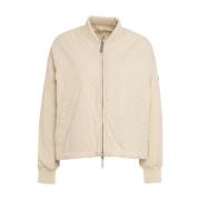 Beige Gewatteerde Bomberjack Afterlabel , Beige , Dames