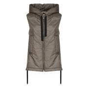 Waterdichte dubbele-rits jas met trekkoord capuchon Max Mara , Beige ,...