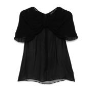 Strik Detail Aansluitende Top Simone Rocha , Black , Dames