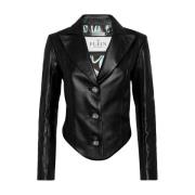 Stijlvolle Jas in Paars Philipp Plein , Black , Dames