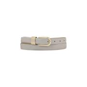 Grijze gladleren riem Kazar , Gray , Dames