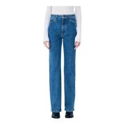 Straight-leg Five-Pocket Jeans Khaite , Blue , Dames