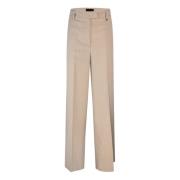 Gestreepte lurex hoge taille palazzo broek Liu Jo , Beige , Dames