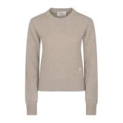 Tonal ADC Sweater Ami Paris , Beige , Dames