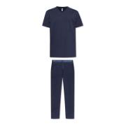 Pyjama's met logo Moschino , Blue , Heren