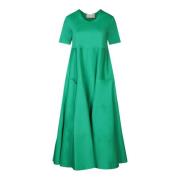 Roze Uitlopende Jurk Blanca Vita , Green , Dames