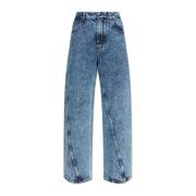 Hoge taille jeans Alaïa , Blue , Dames