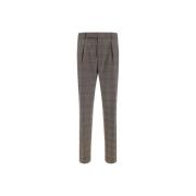 Geruite wollen broek met zakken PS By Paul Smith , Gray , Heren