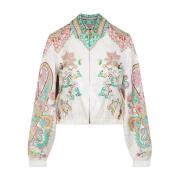 Witte Elegante Jas voor Vrouwen Etro , Multicolor , Dames