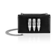 Stijlvolle Clutch Tas met Uniek Ontwerp Philipp Plein , Black , Dames