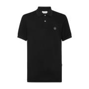 Klassieke Polo Shirt in Zwart Philipp Plein , Black , Heren