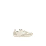 Gestructureerde Platform Sneakers met Suède Jil Sander , Beige , Dames