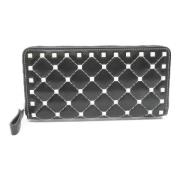 Pre-owned Leather wallets Valentino Vintage , Black , Dames