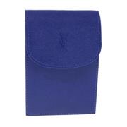 Pre-owned Leather wallets Yves Saint Laurent Vintage , Blue , Unisex