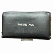 Pre-owned Leather wallets Balenciaga Vintage , Black , Heren