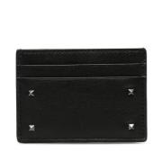 Pre-owned Leather wallets Valentino Vintage , Black , Dames