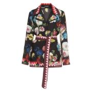 Zijden pyjamablouse met riem Dolce & Gabbana , Multicolor , Dames