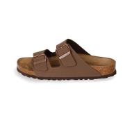 Klassieke Velours Sandalen met Textielgespen Birkenstock , Brown , Her...